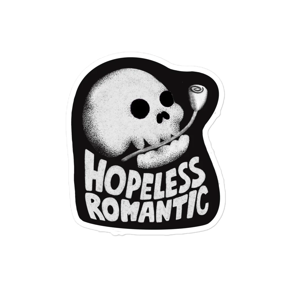 Hopeless Romantic Kiss-Cut Stickers