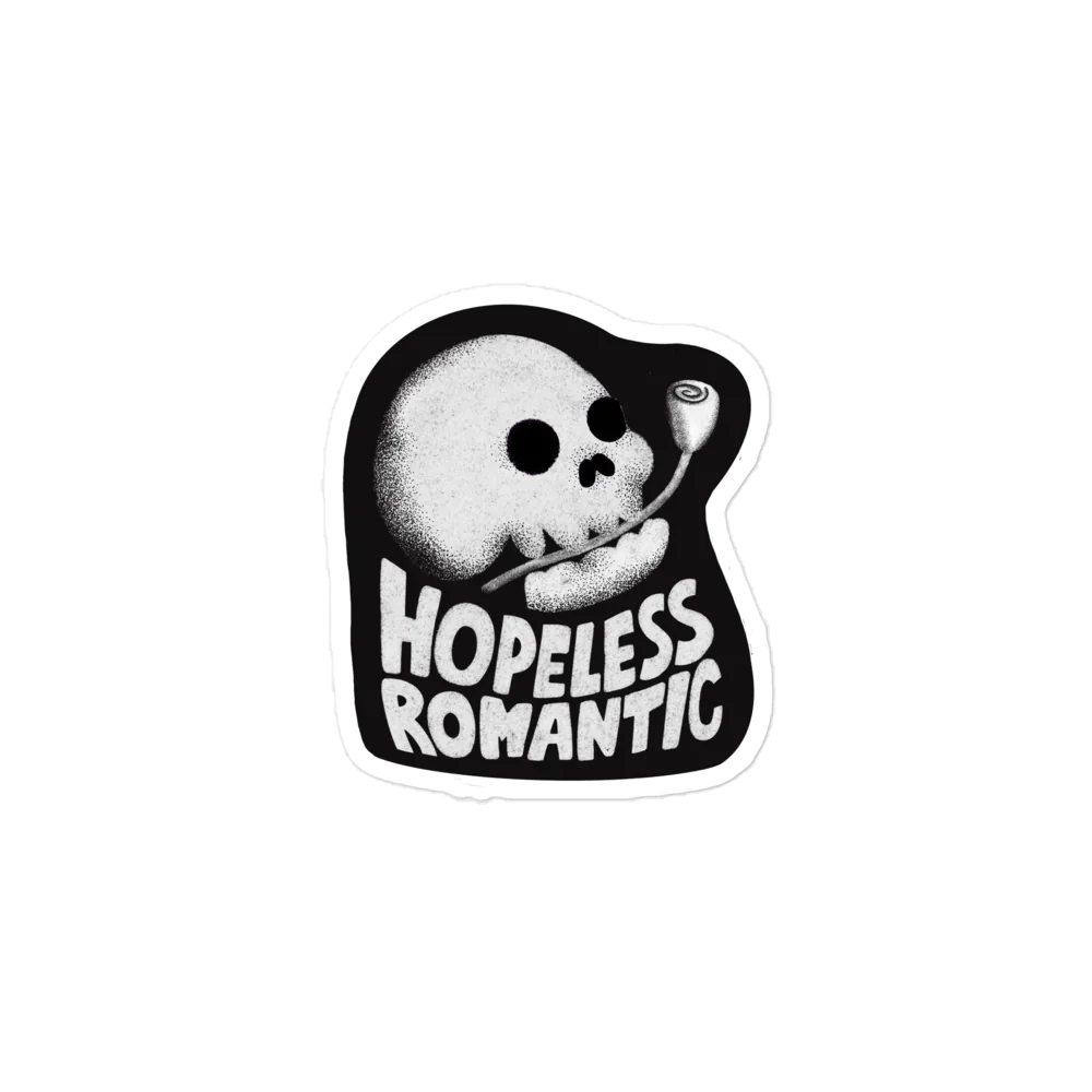 Hopeless Romantic Kiss-Cut Stickers